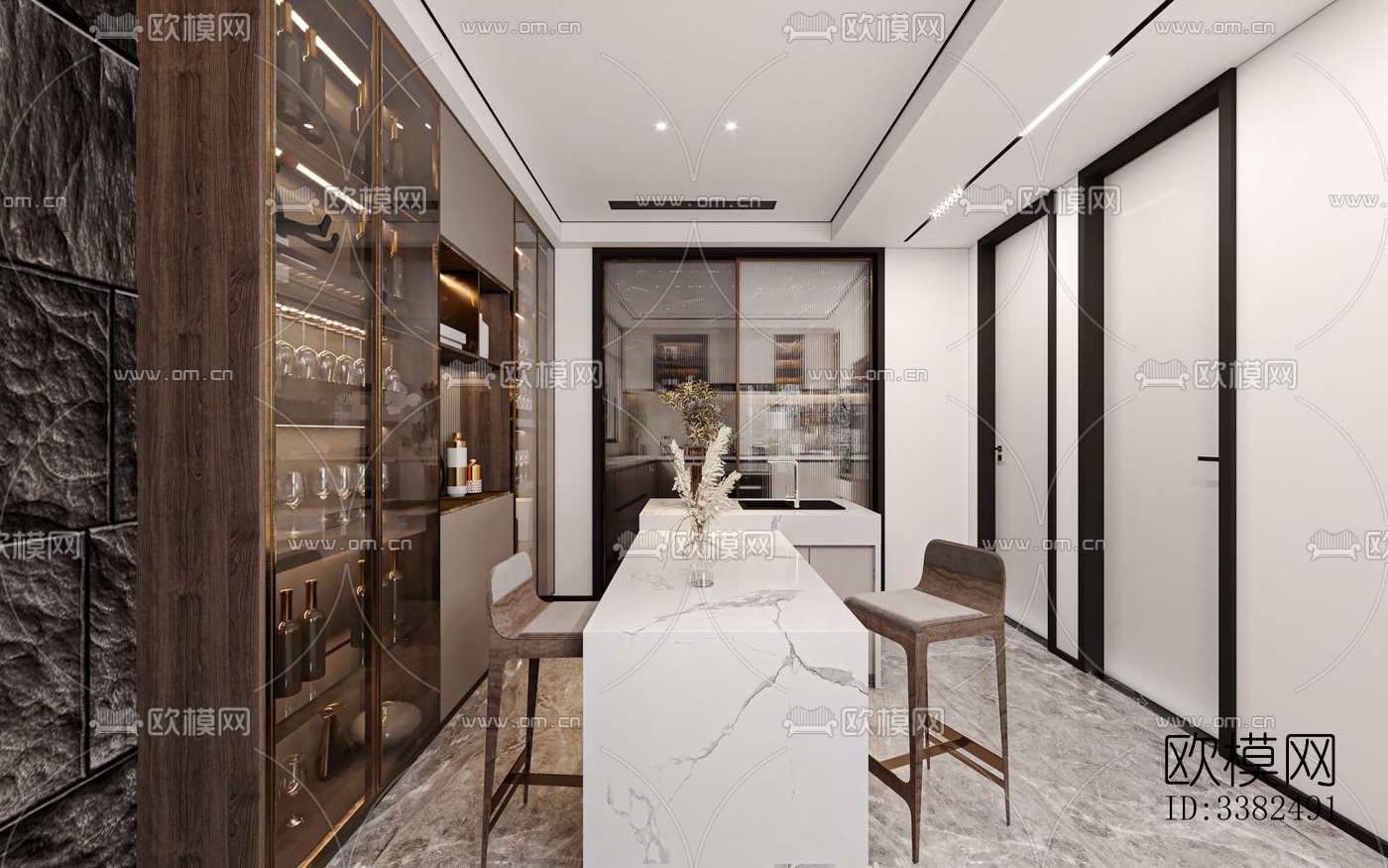 现代别墅效果图下载（渲染图3）