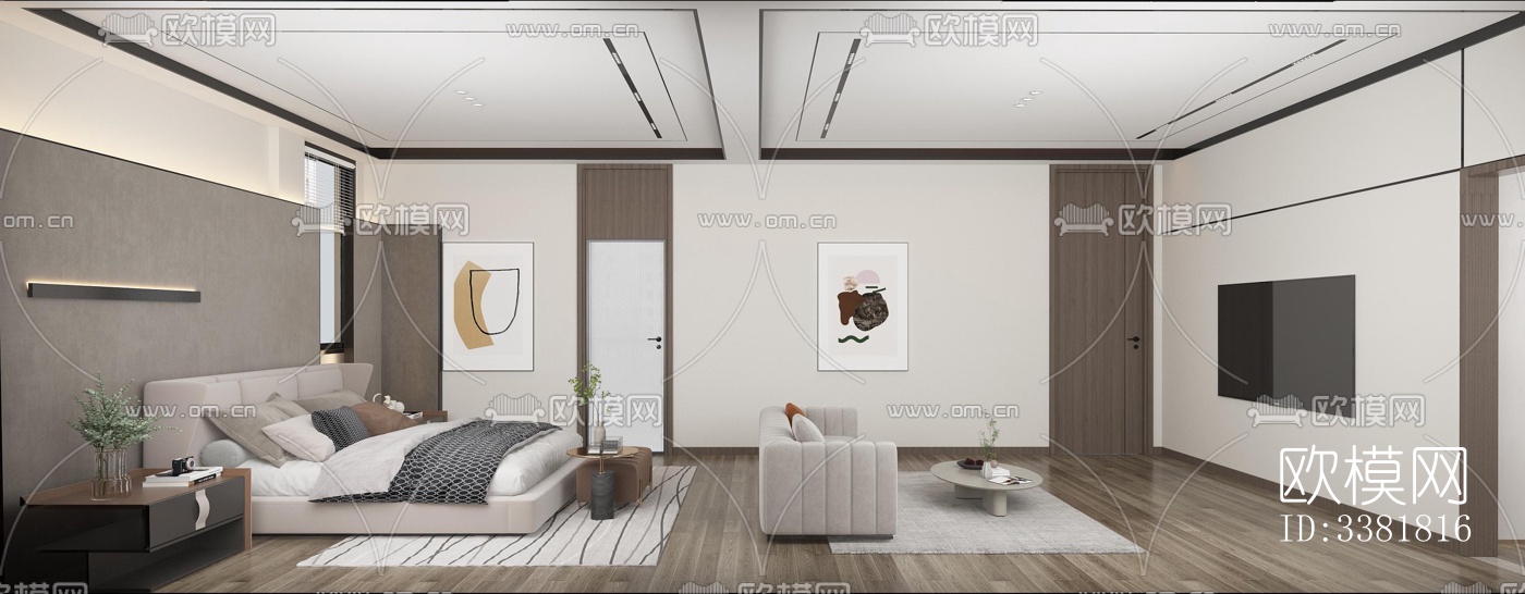 现代别墅效果图下载（渲染图1）