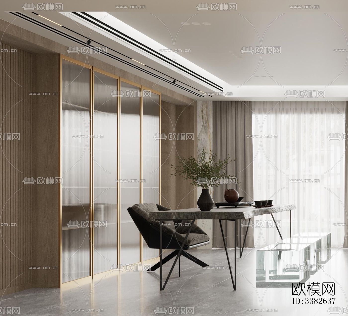 现代别墅效果图下载（渲染图1）