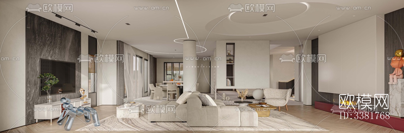 现代别墅效果图下载（渲染图1）