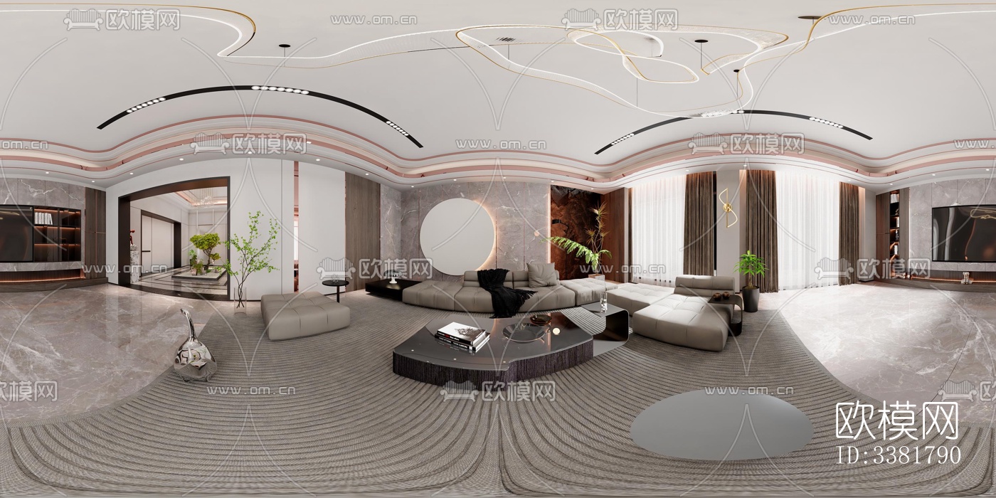 现代别墅效果图下载（渲染图1）