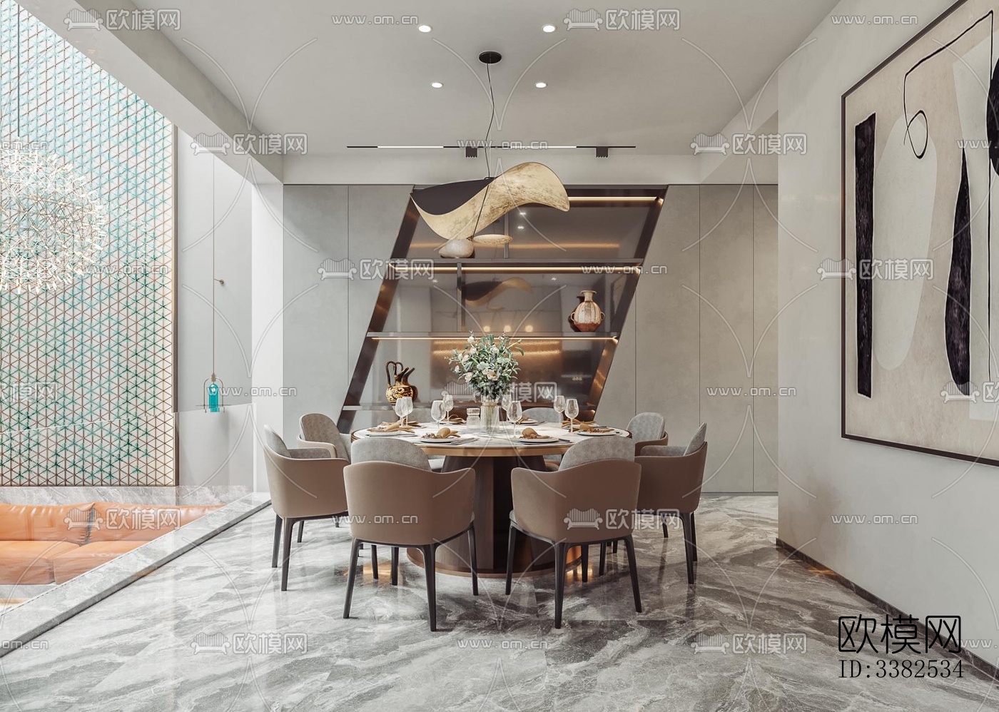 现代别墅效果图下载（渲染图1）