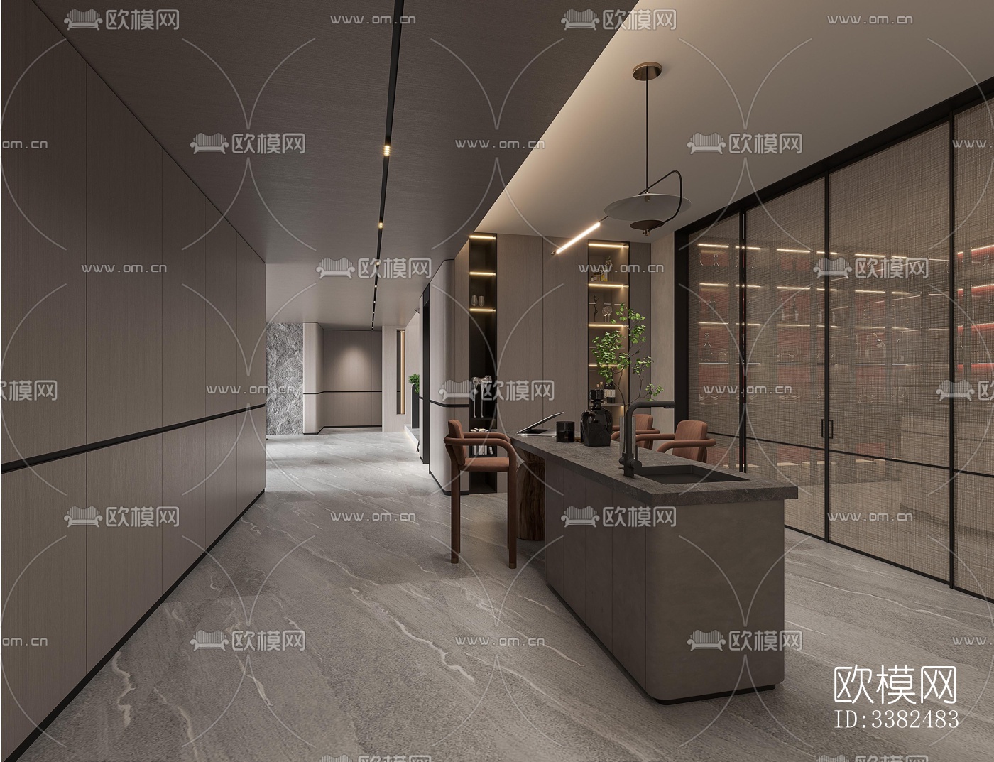 现代别墅效果图下载（渲染图3）