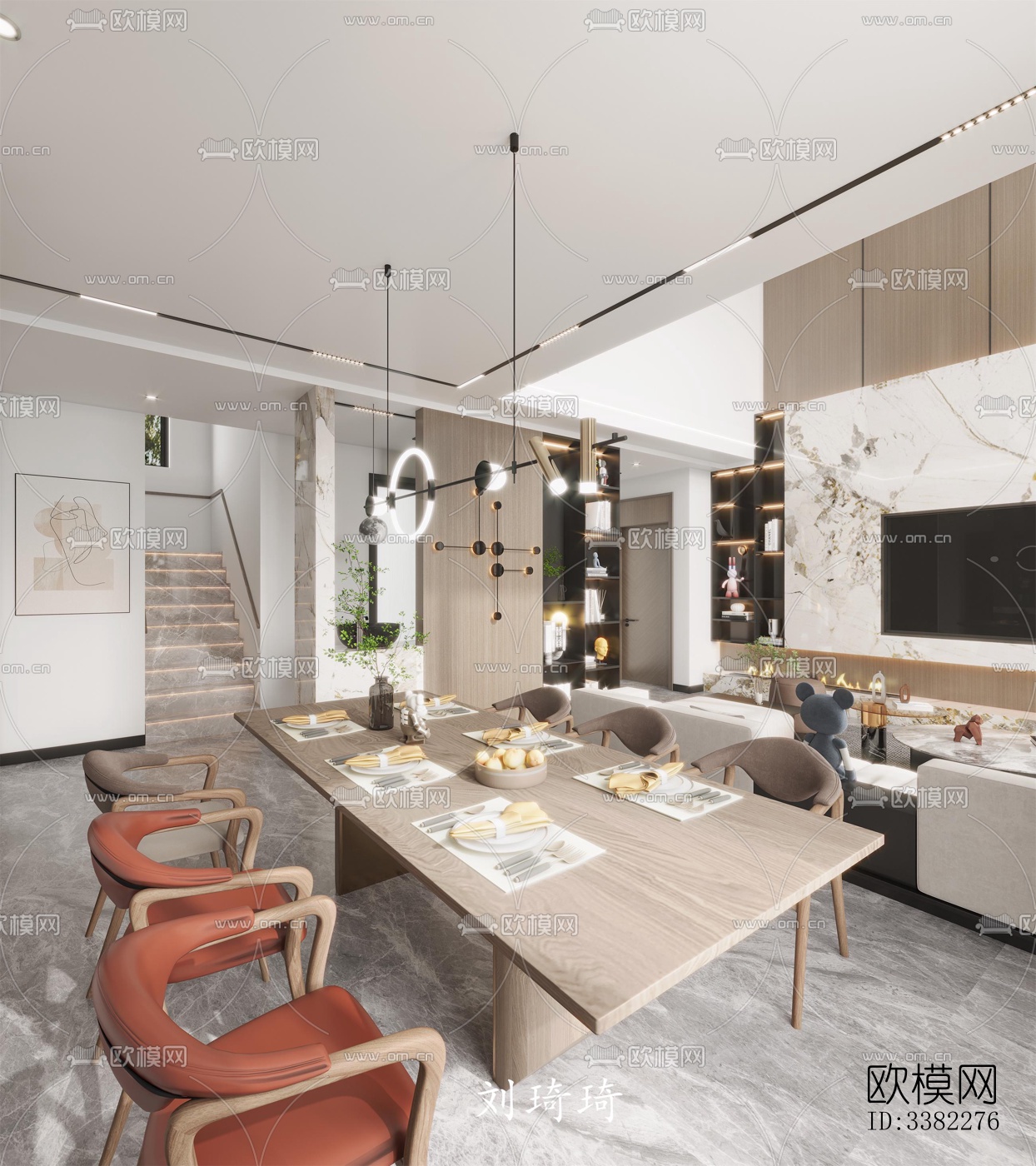 现代别墅效果图下载（渲染图4）