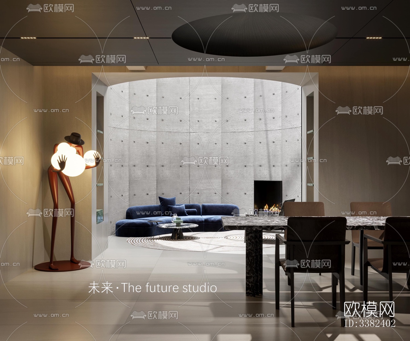 现代别墅效果图下载（渲染图1）