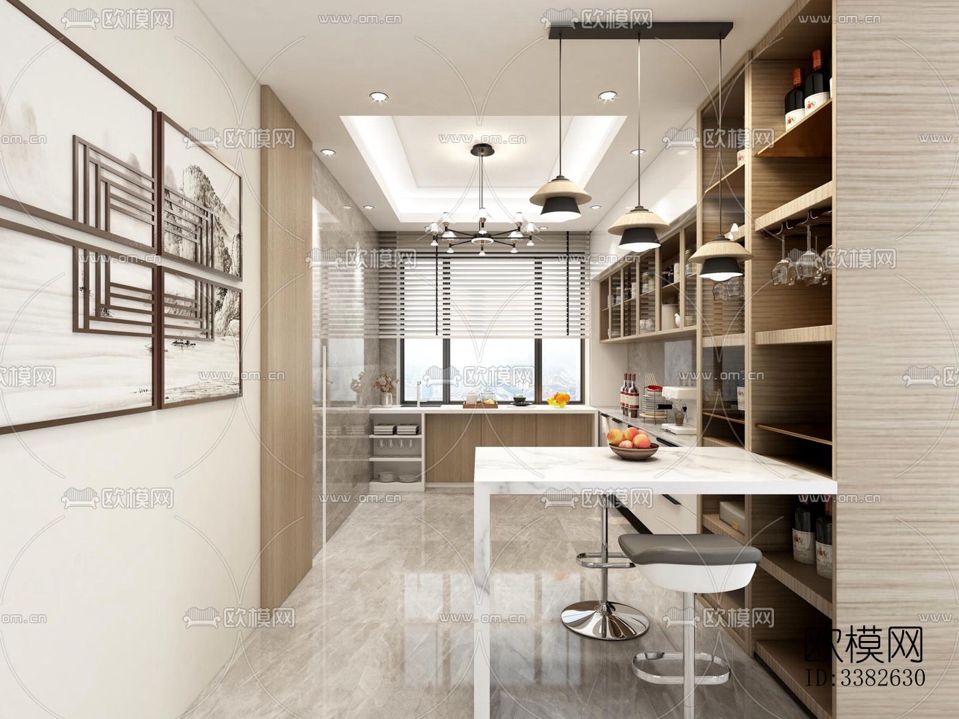 现代别墅效果图下载（渲染图1）