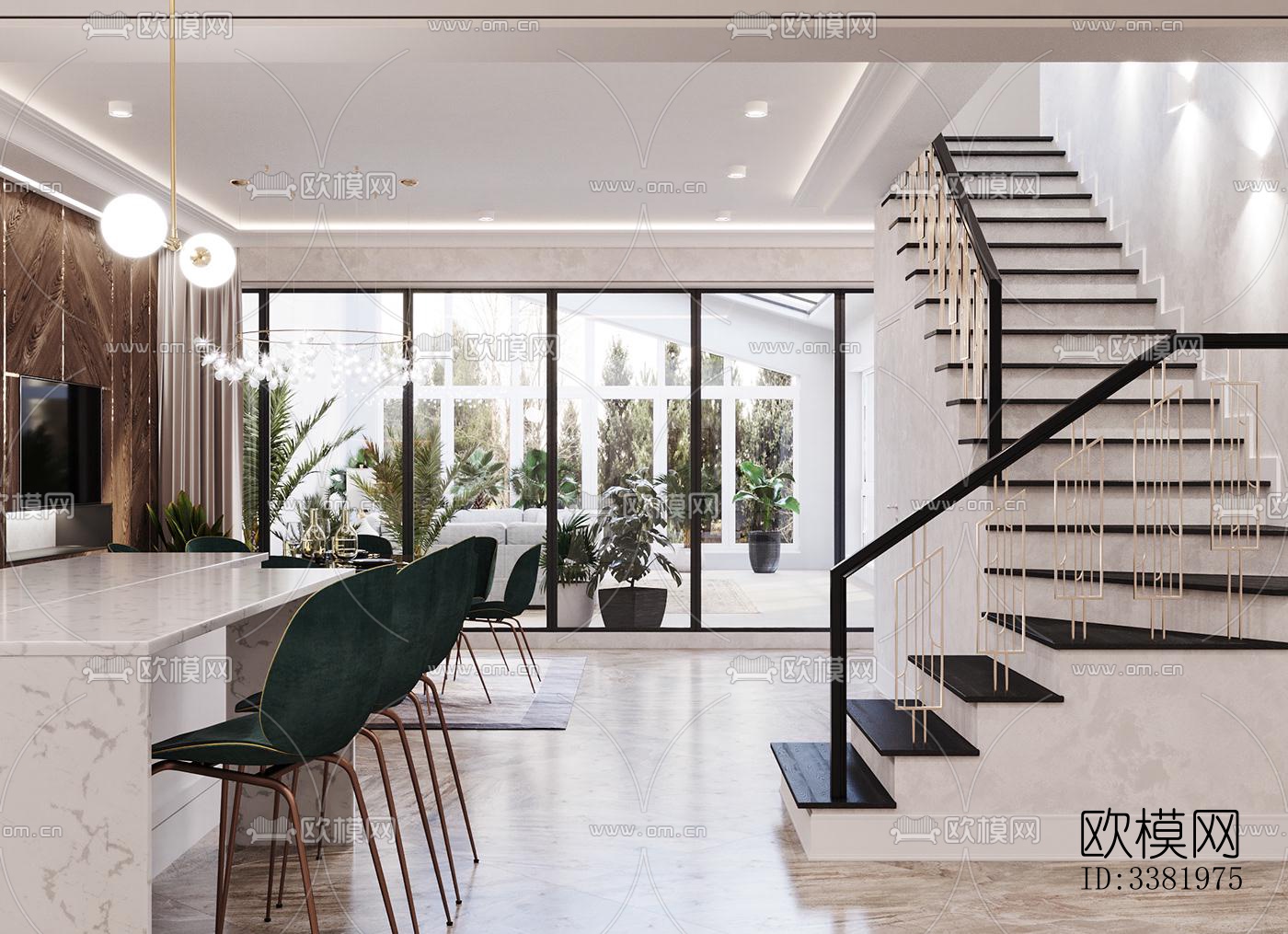 现代别墅效果图下载（渲染图3）