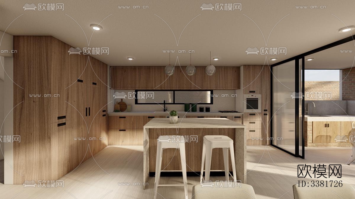 现代别墅效果图下载（渲染图5）