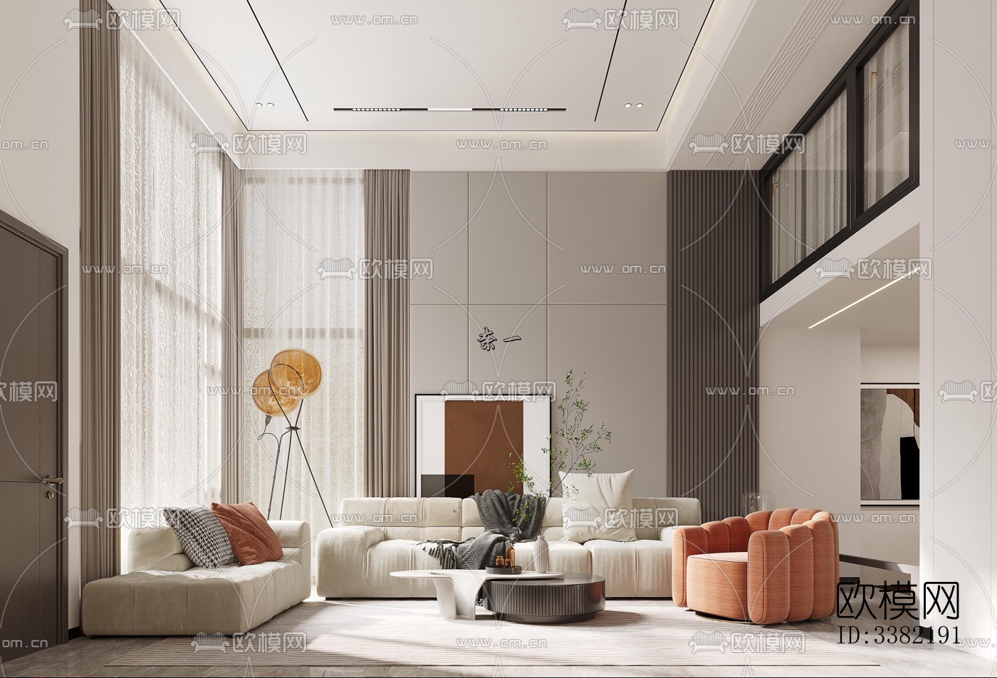 现代别墅效果图下载（渲染图8）