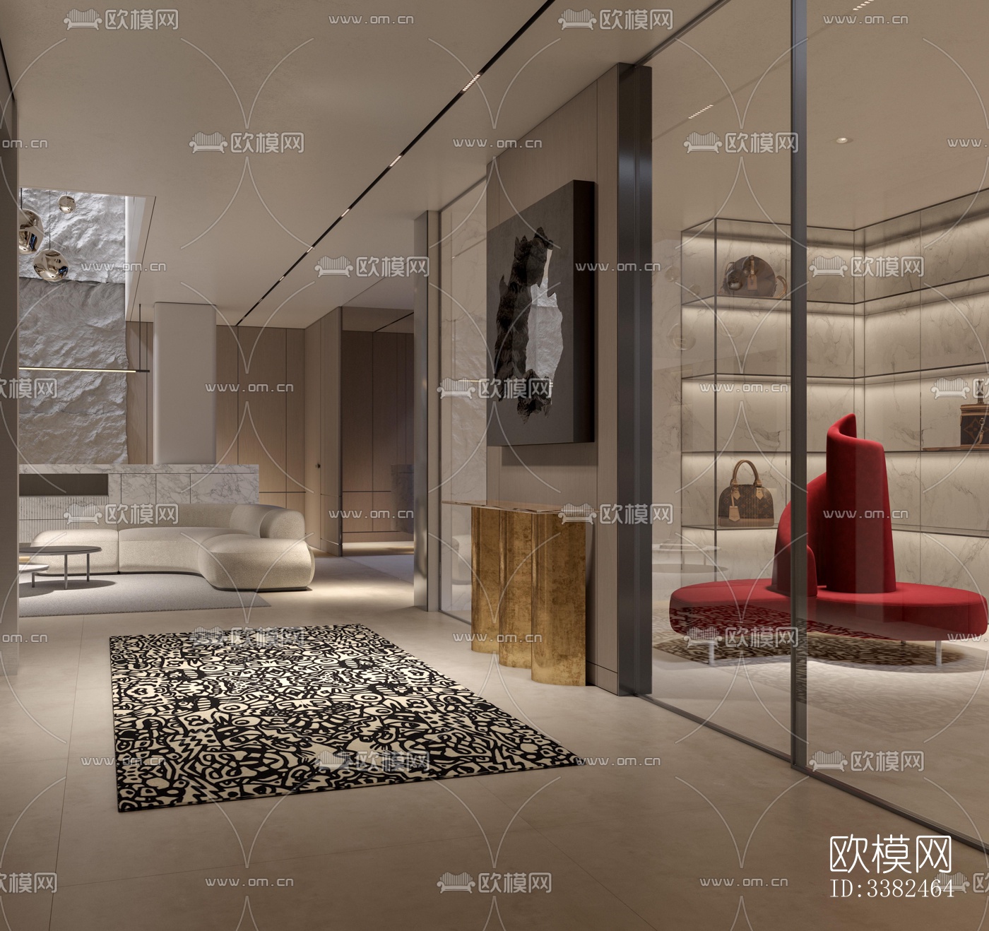 现代别墅效果图下载（渲染图9）