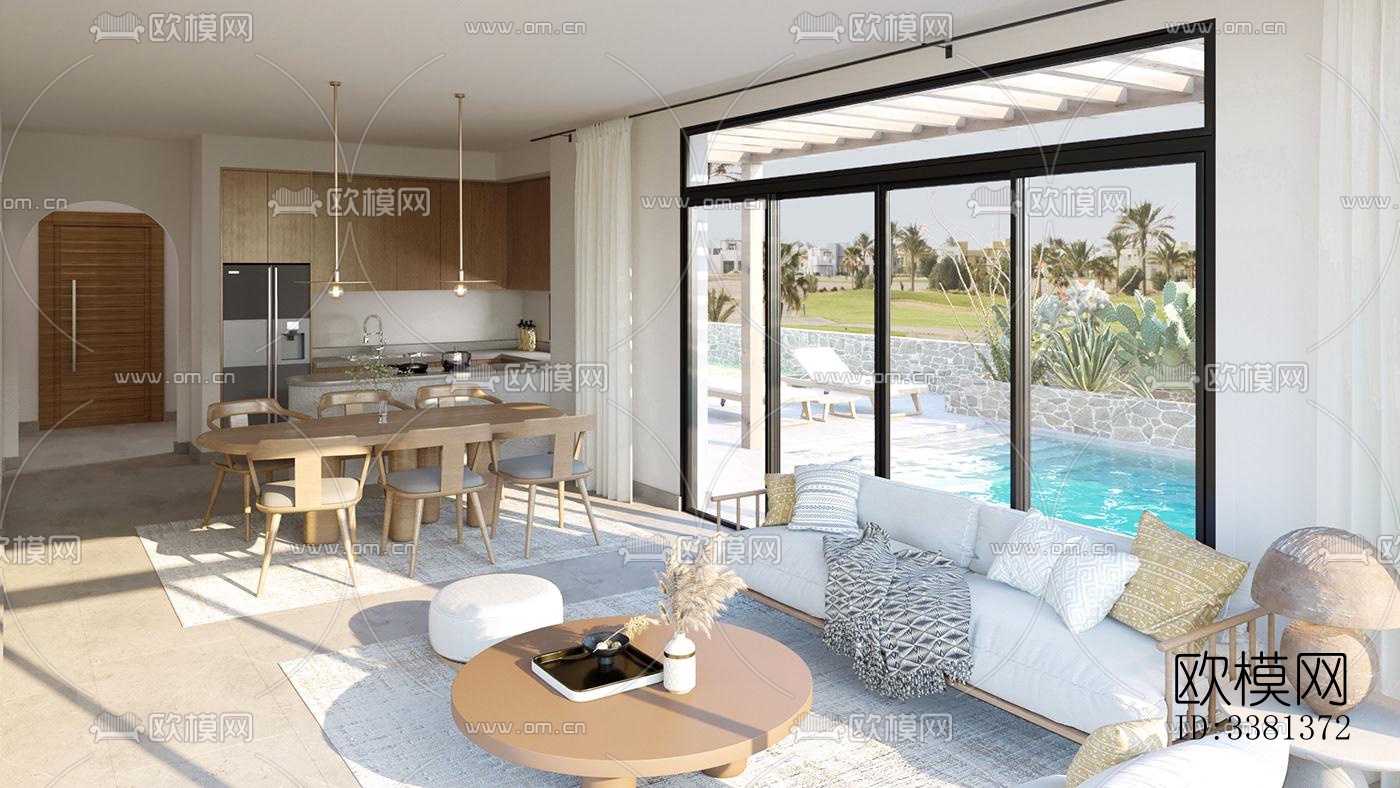 现代别墅效果图下载（渲染图3）