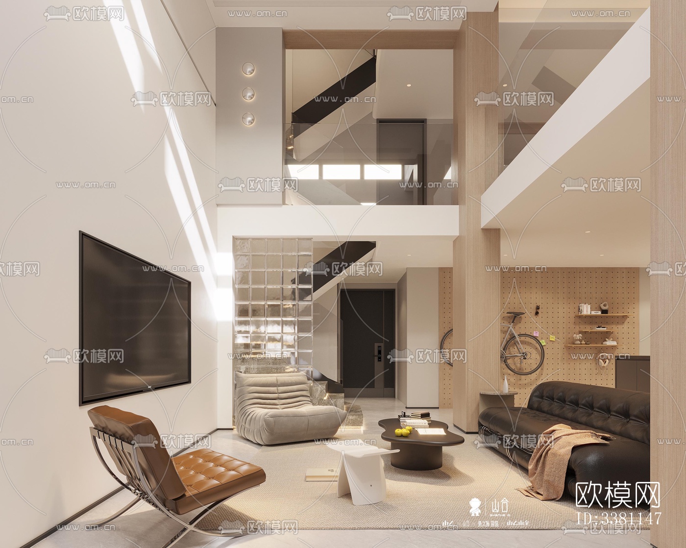 现代别墅效果图下载（渲染图1）