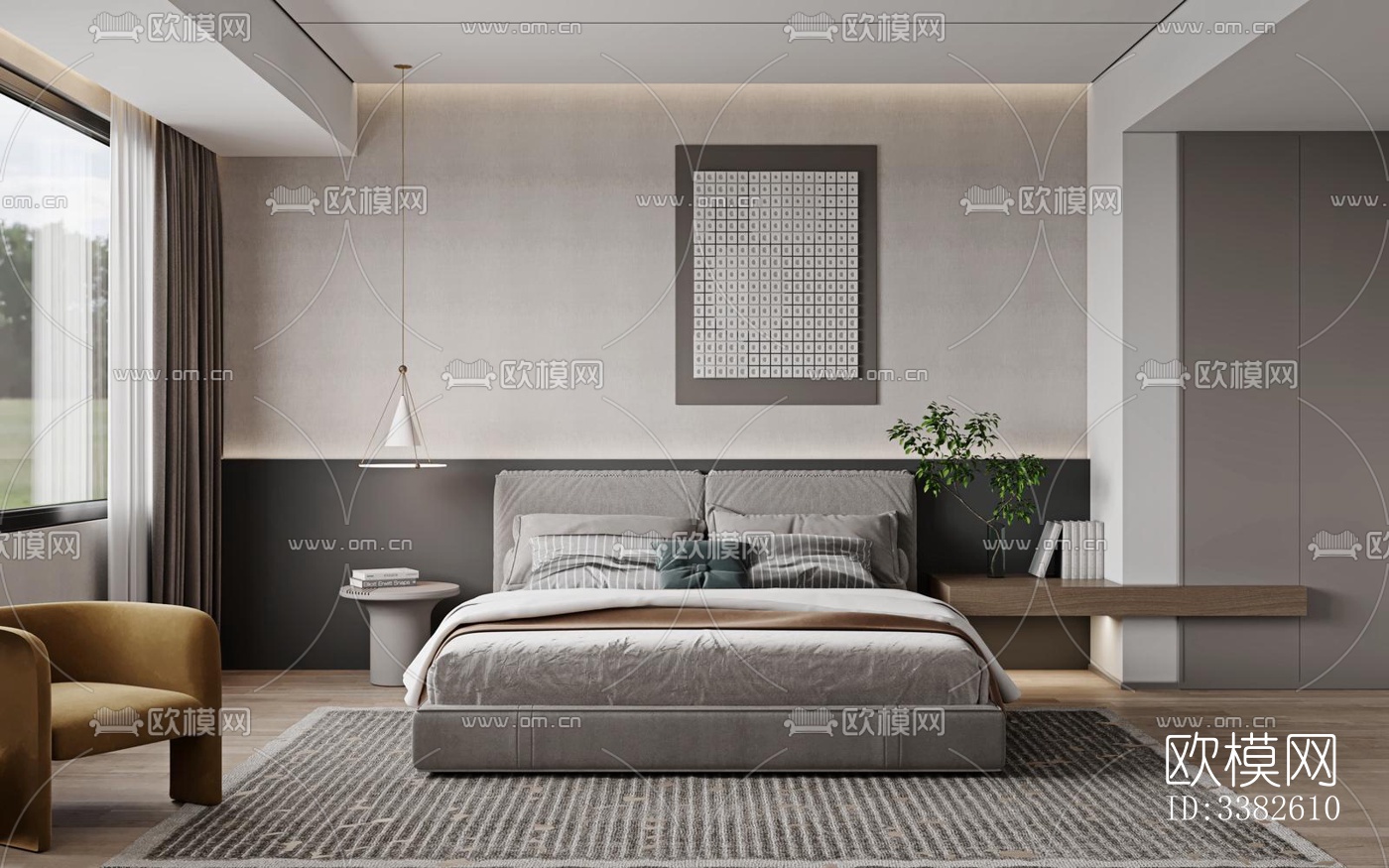 现代别墅效果图下载（渲染图1）