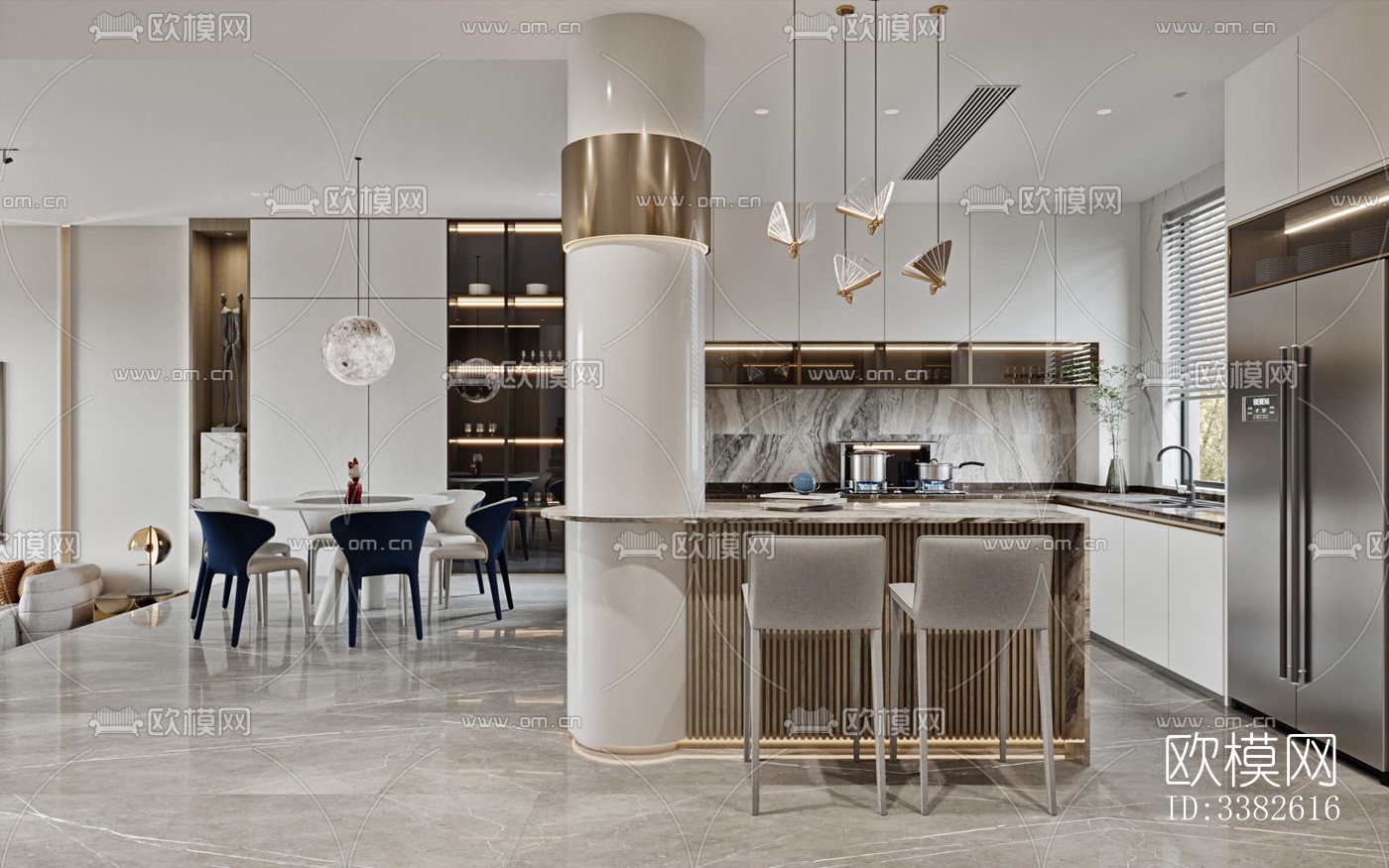 现代别墅效果图下载（渲染图4）