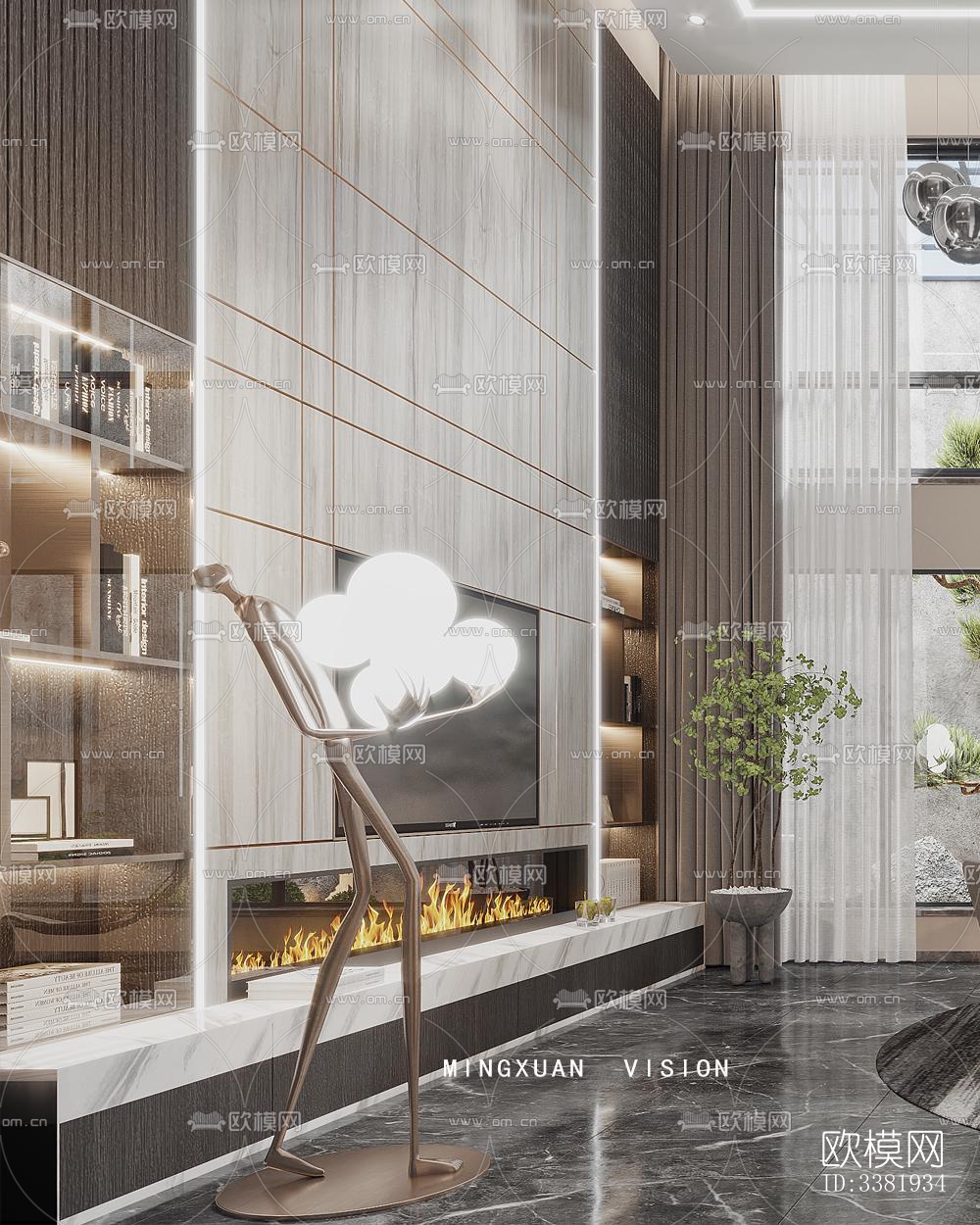 现代别墅效果图下载（渲染图4）