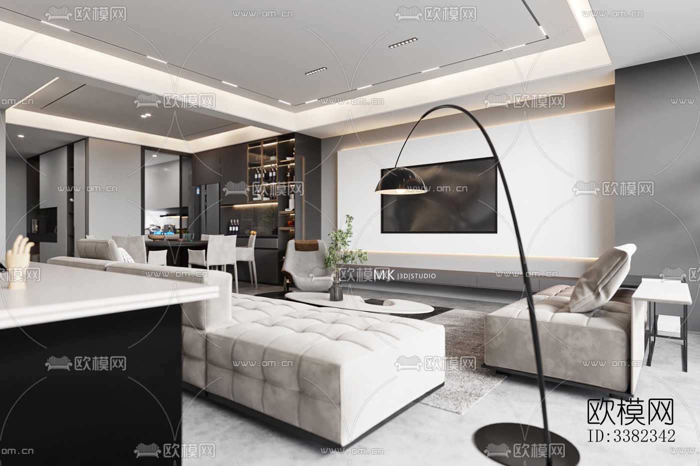 现代别墅效果图下载（渲染图10）