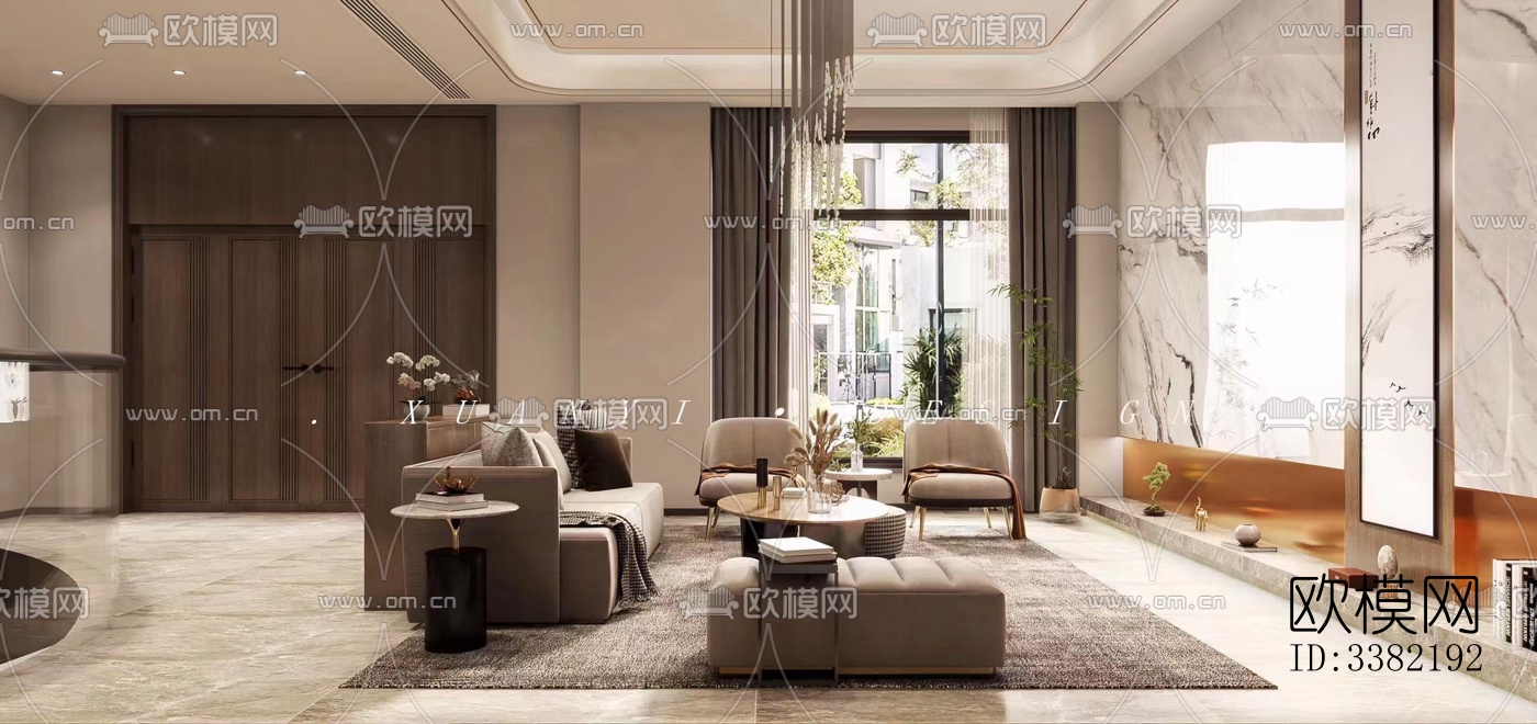 现代别墅效果图下载（渲染图4）