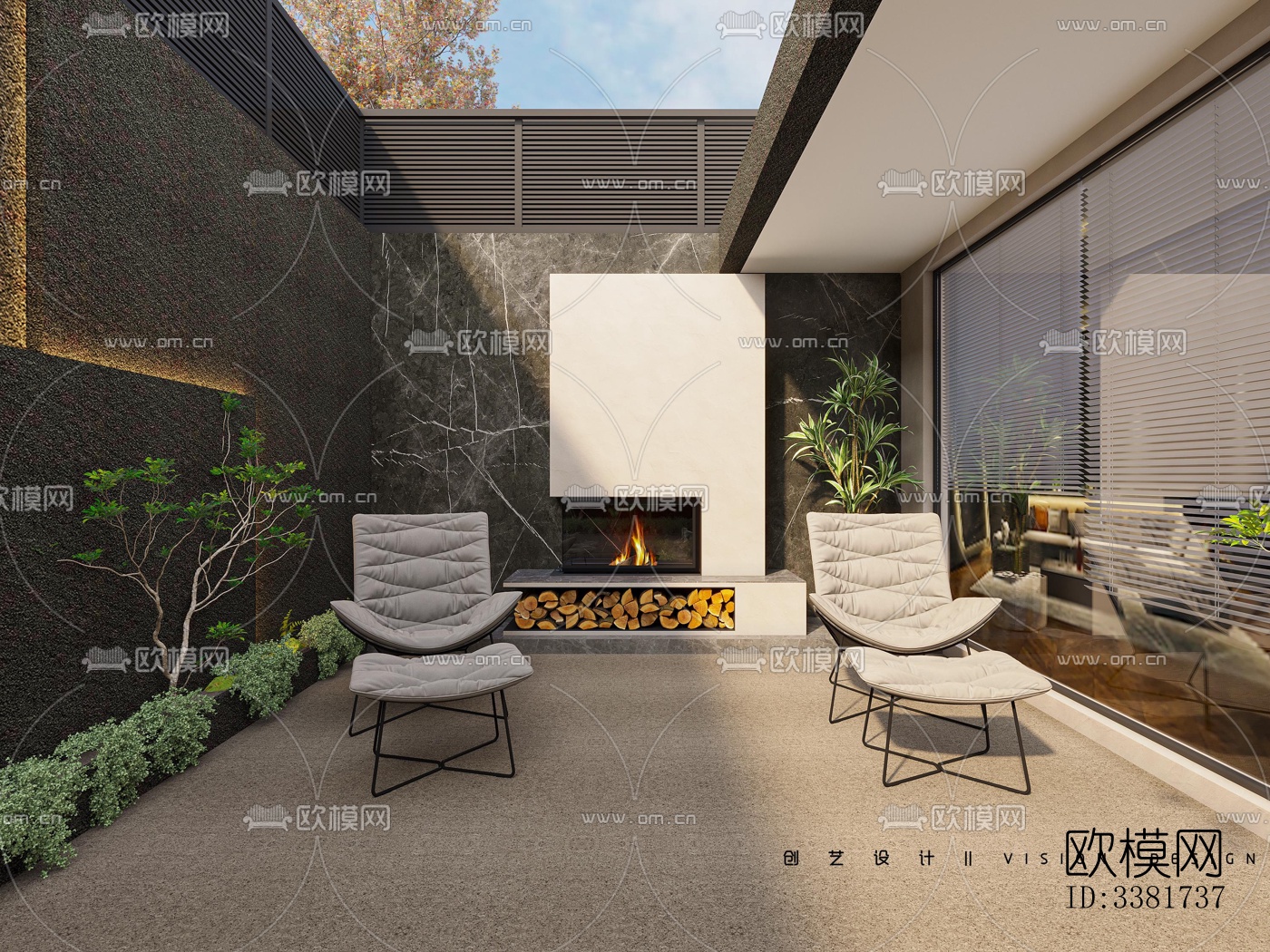 现代别墅效果图下载（渲染图12）