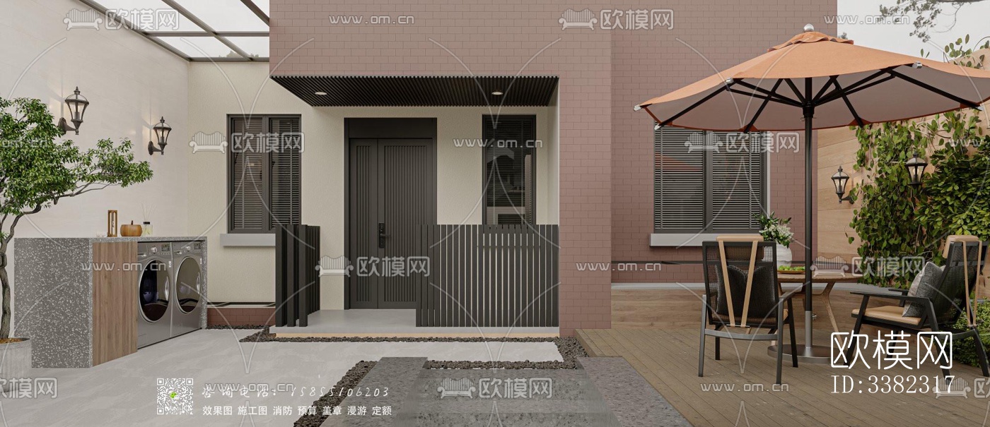 现代别墅效果图下载（渲染图8）