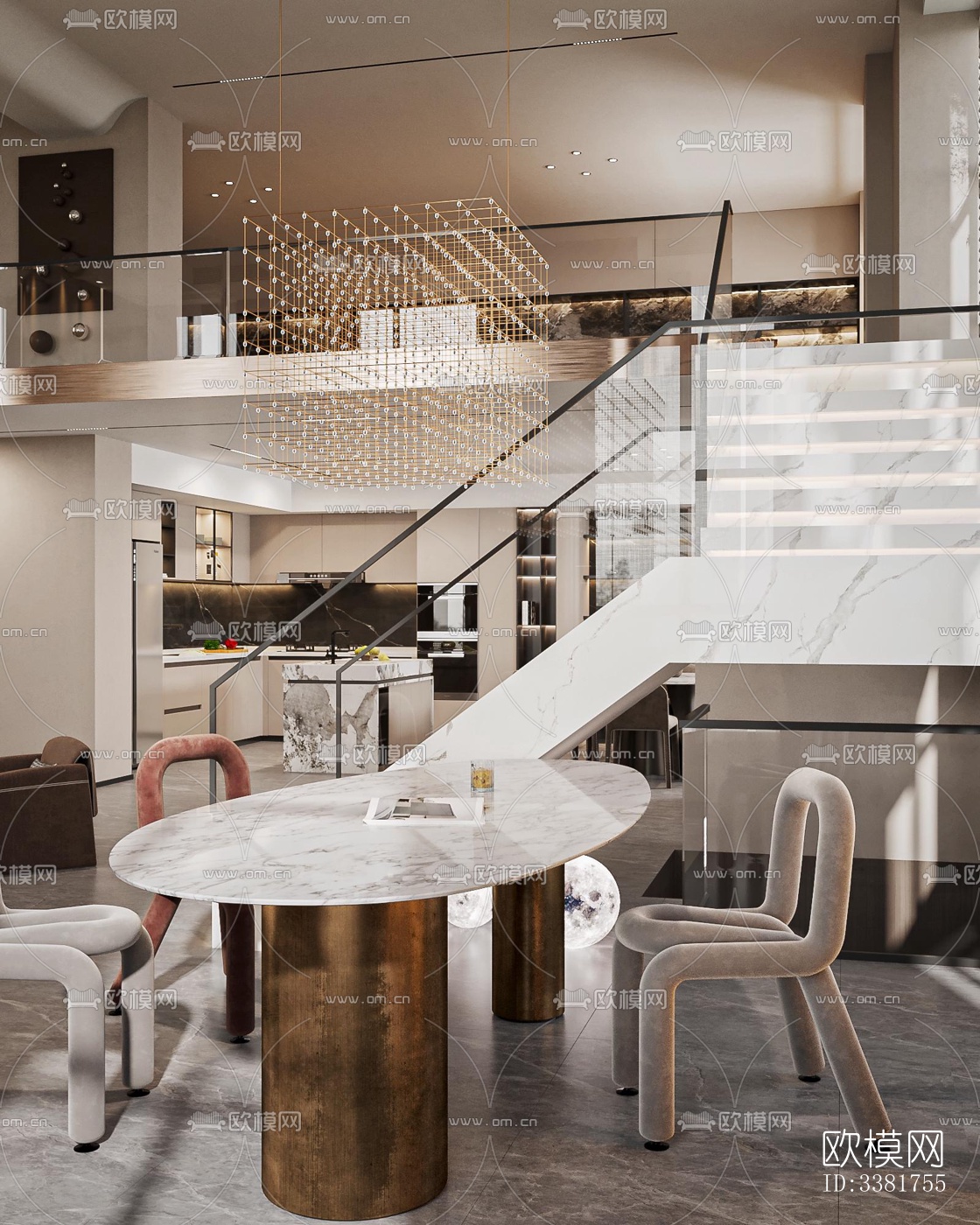 现代别墅效果图下载（渲染图8）