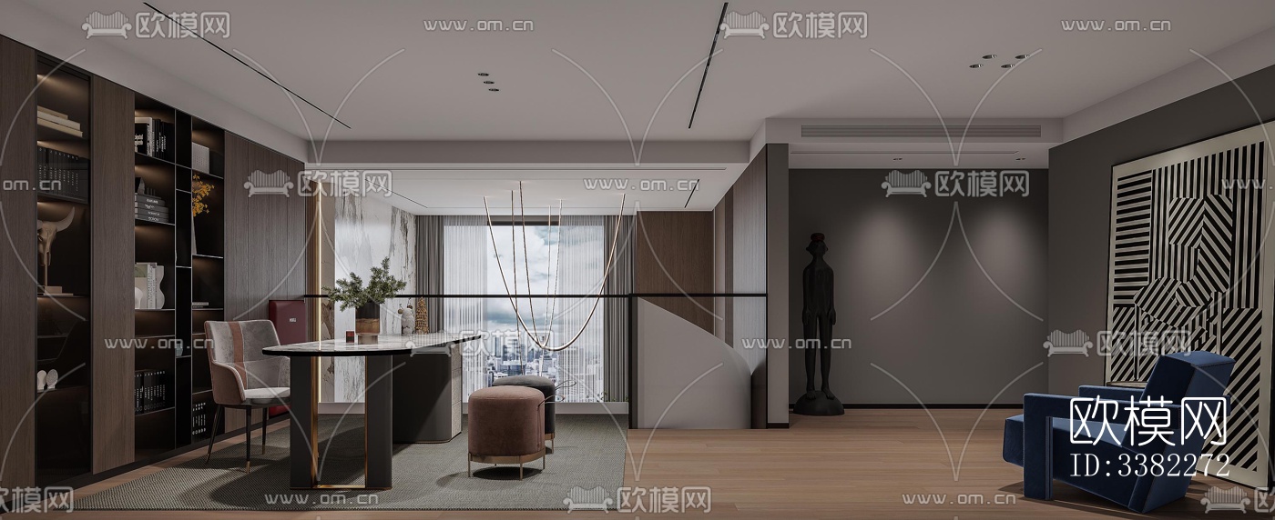 现代别墅效果图下载（渲染图7）