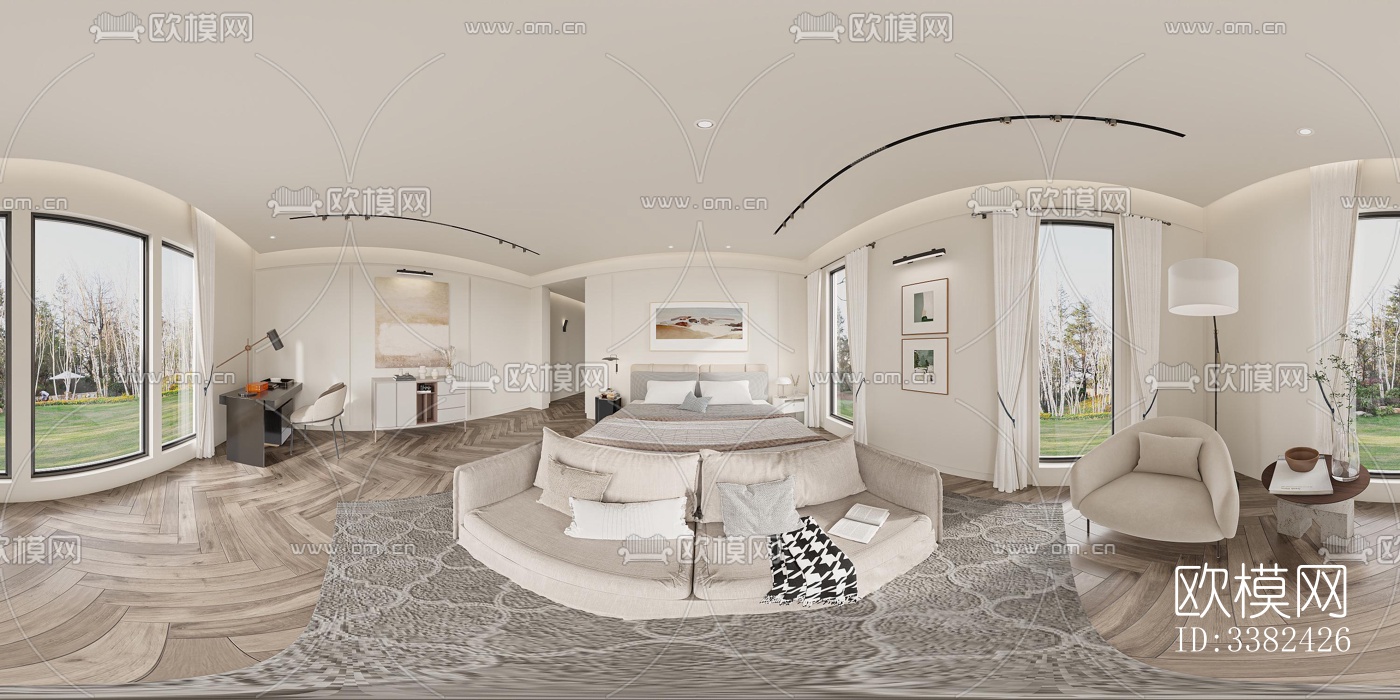 现代别墅效果图下载（渲染图4）