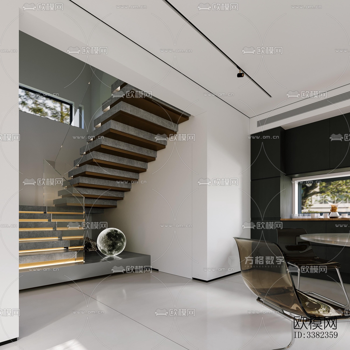 现代别墅效果图下载（渲染图8）