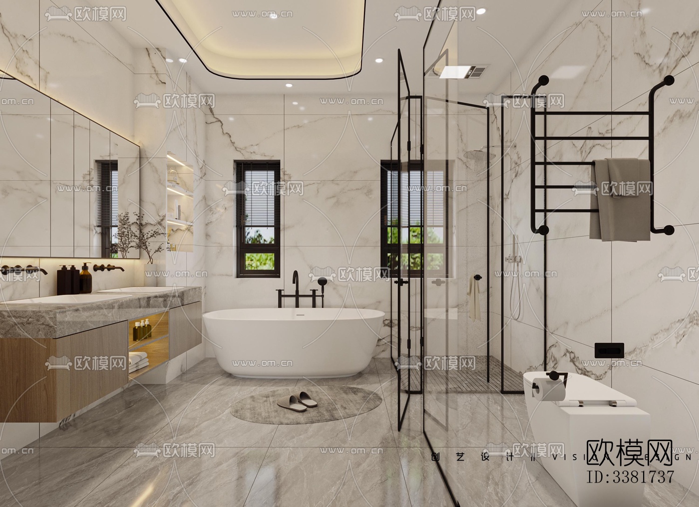 现代别墅效果图下载（渲染图3）