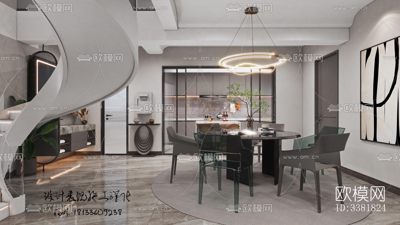 现代别墅效果图下载（渲染图5）