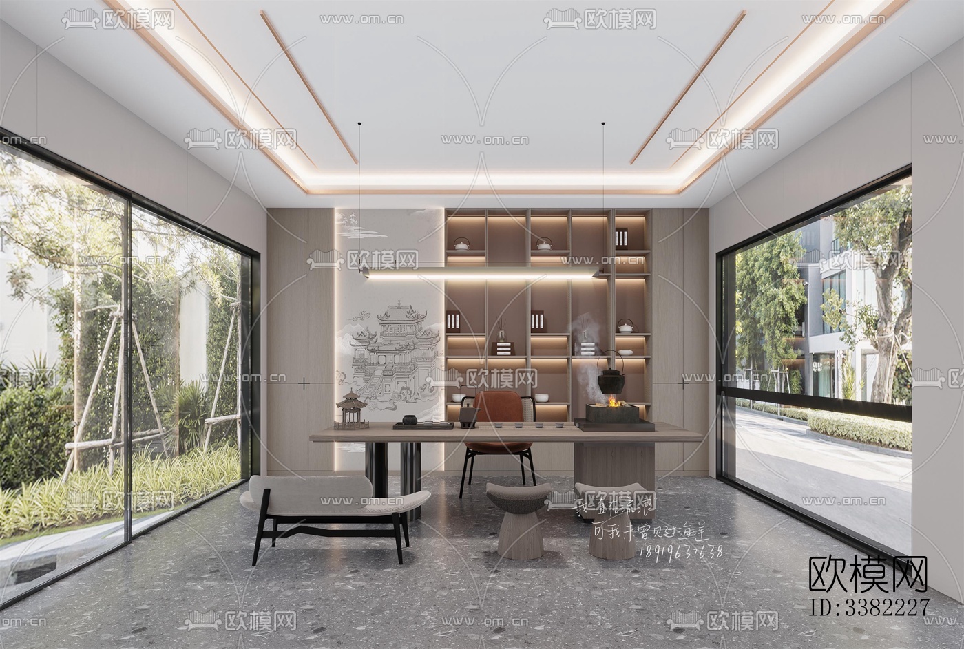 现代别墅效果图下载（渲染图5）