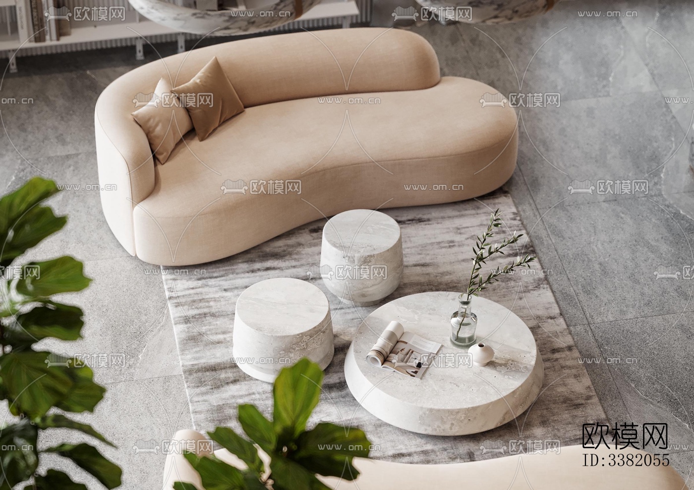 现代别墅效果图下载（渲染图1）