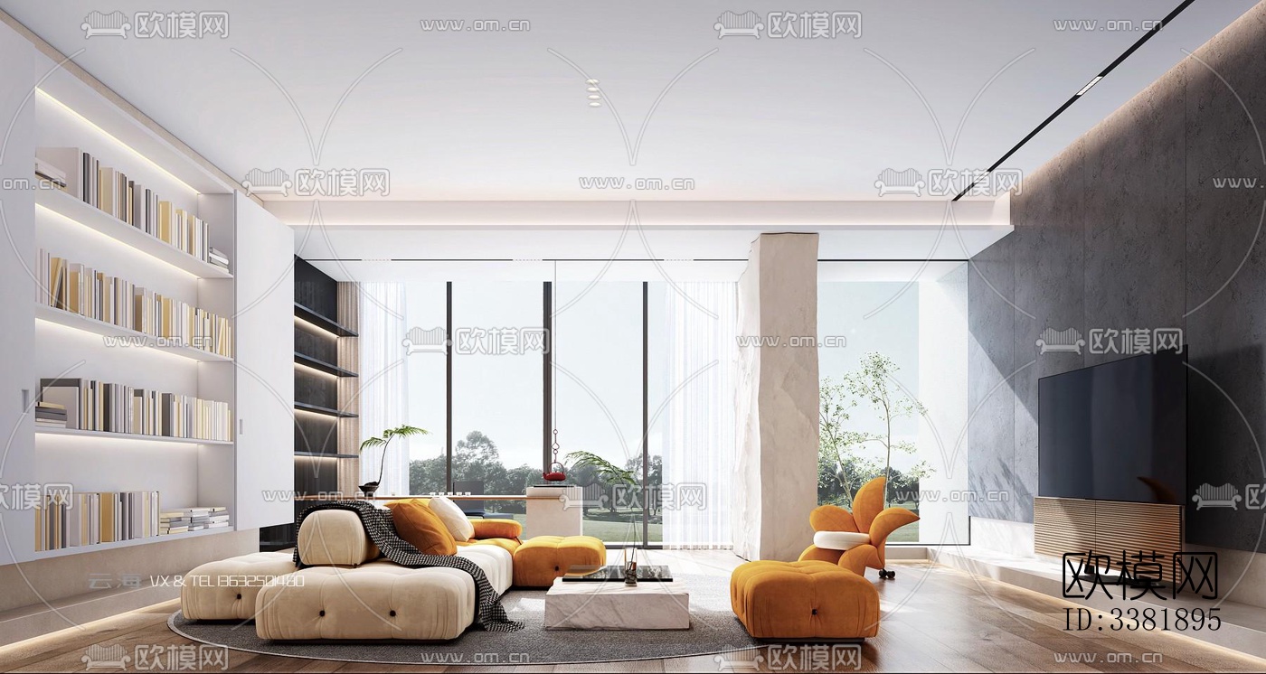 现代别墅效果图下载（渲染图14）