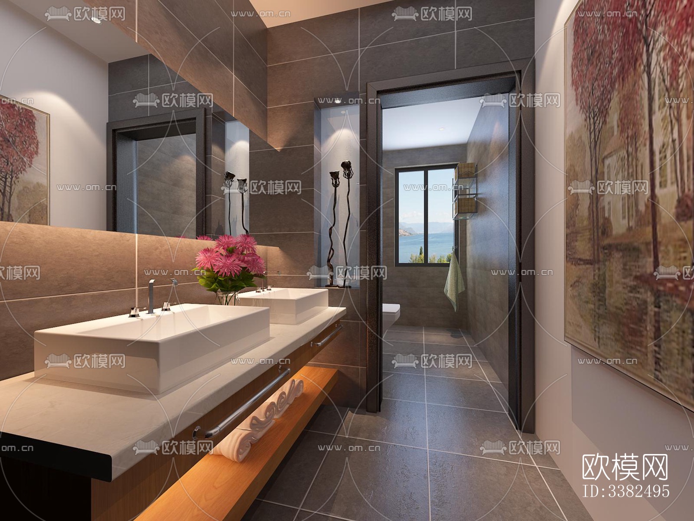 现代别墅效果图下载（渲染图13）