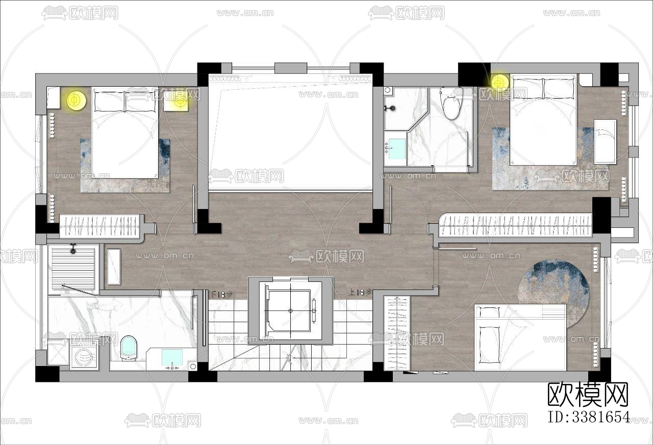 现代别墅效果图下载（渲染图10）