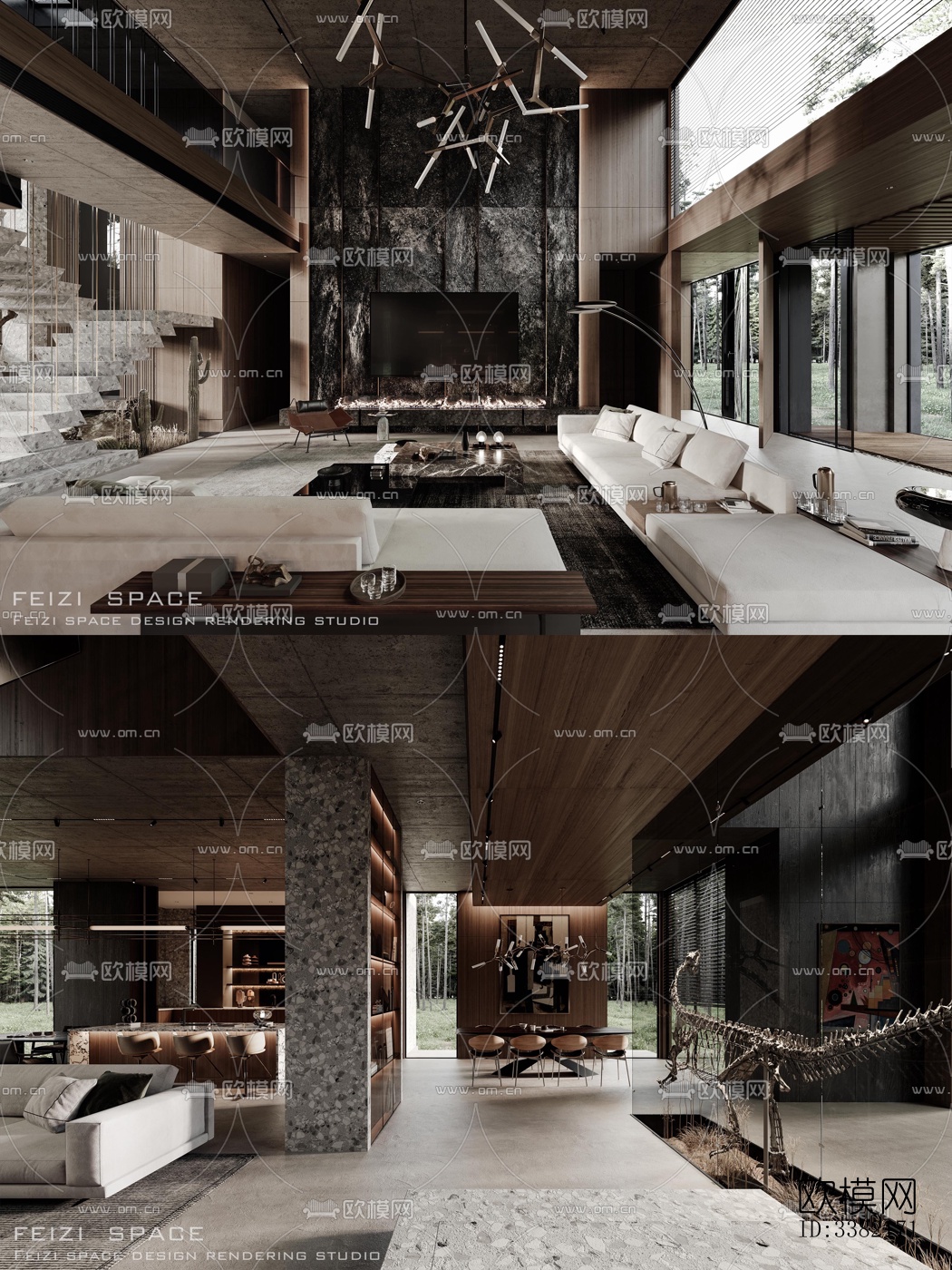 现代别墅效果图下载（渲染图9）