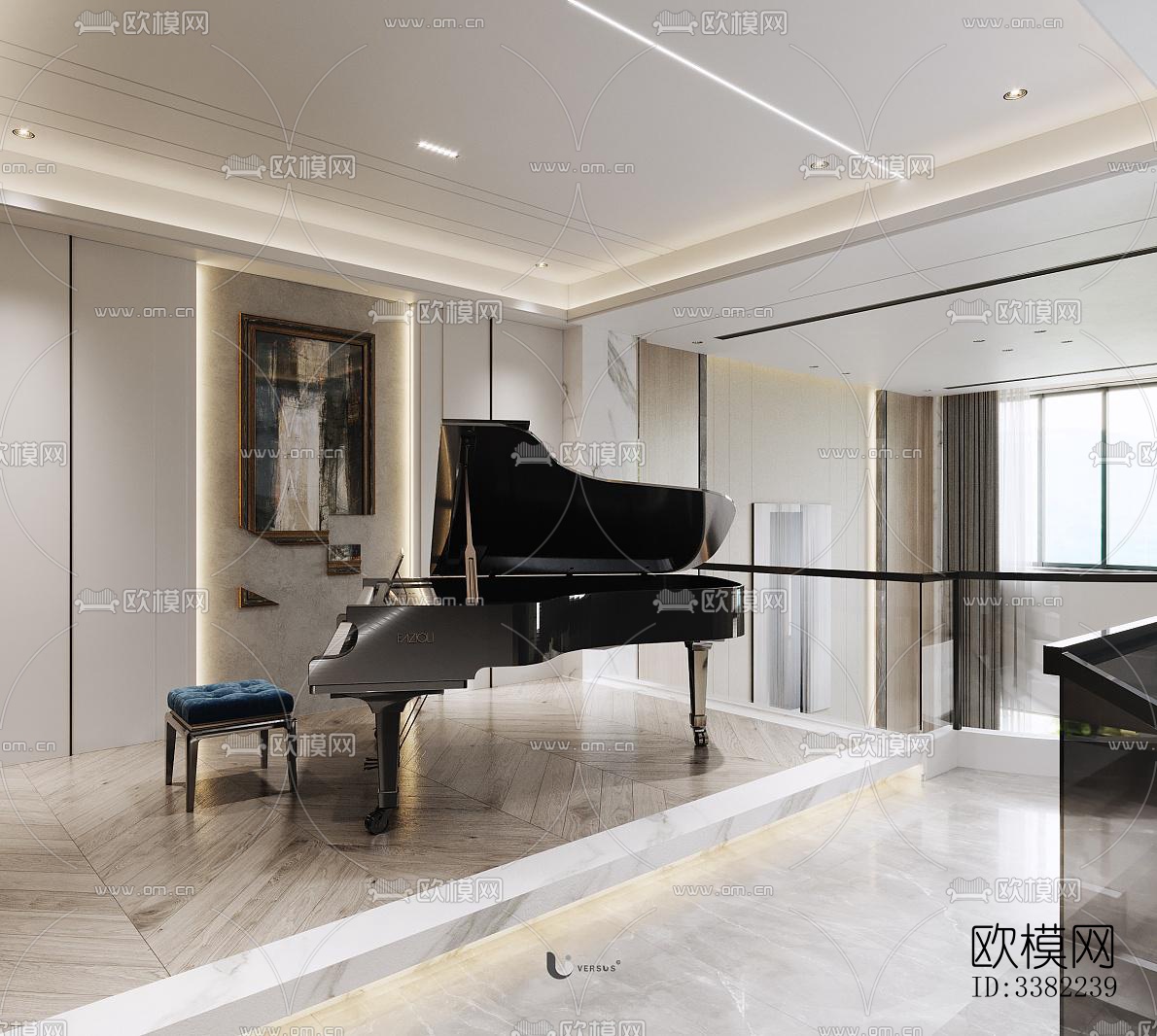 现代别墅效果图下载（渲染图7）