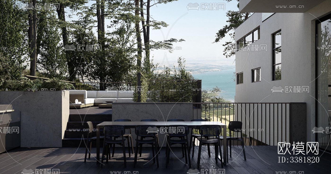 现代别墅效果图下载（渲染图17）