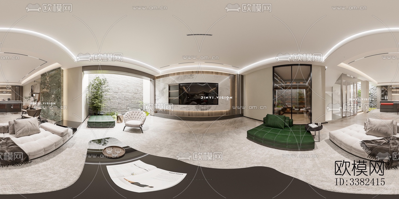 现代别墅效果图下载（渲染图2）