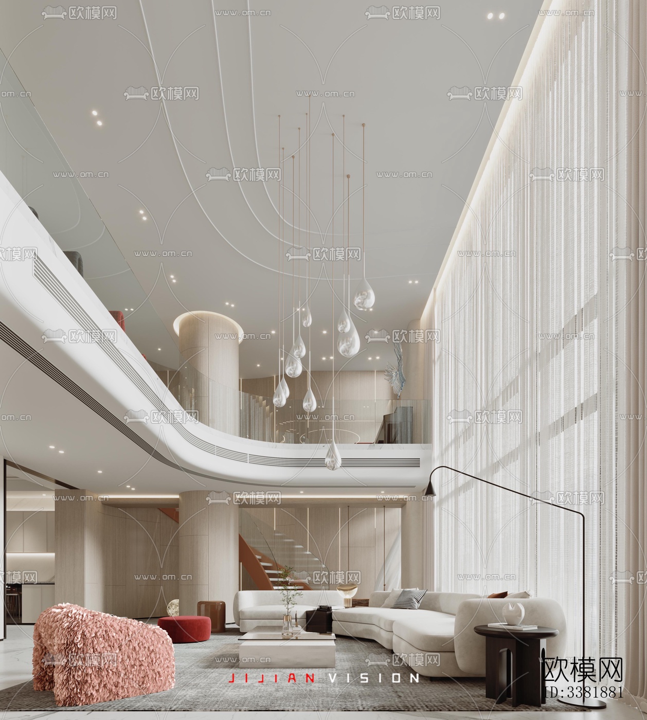 现代别墅效果图下载（渲染图7）