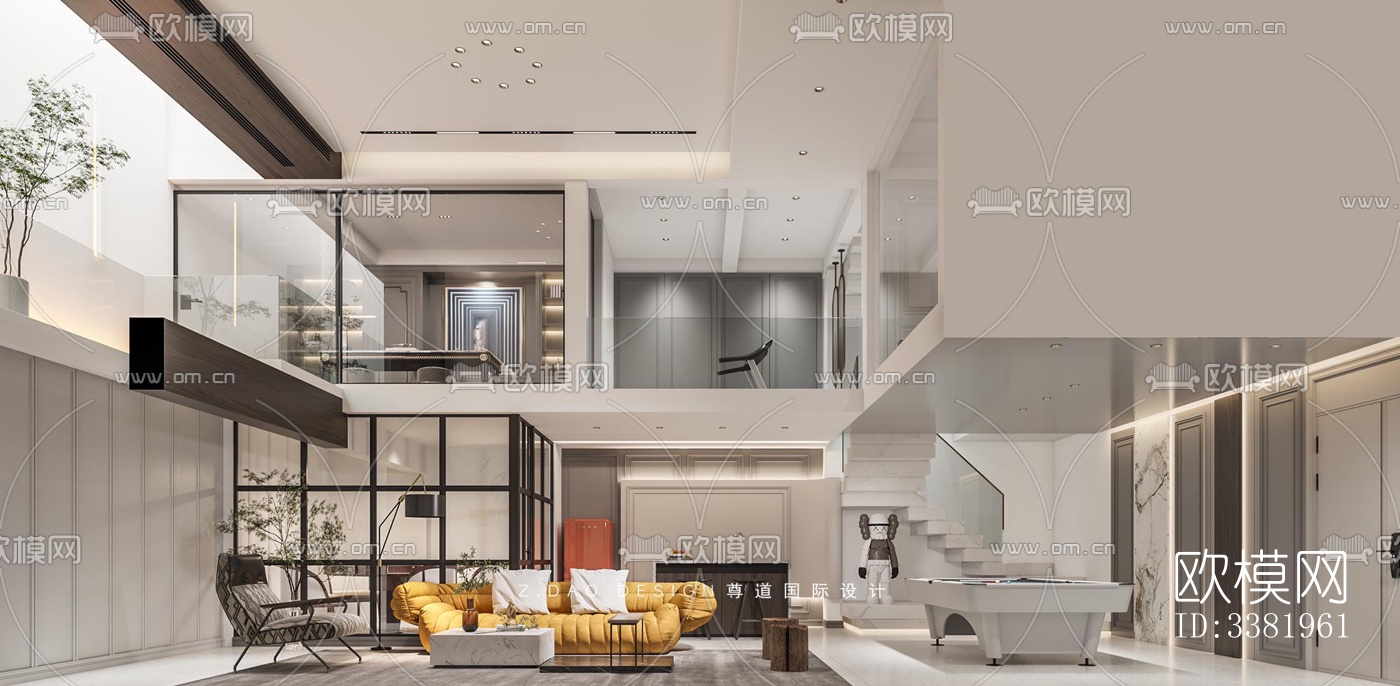 现代别墅效果图下载（渲染图4）