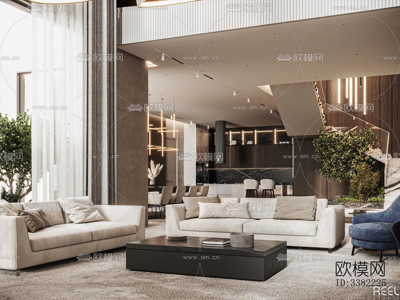 现代别墅效果图下载（渲染图2）