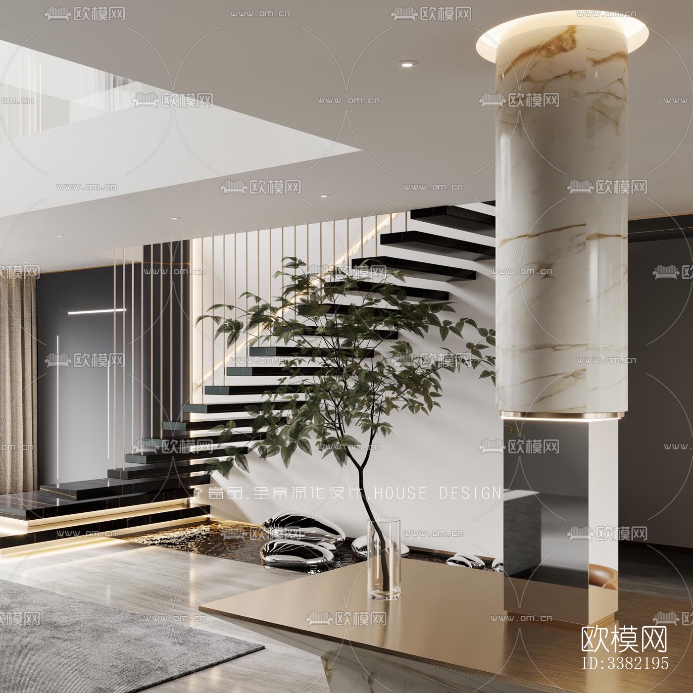 现代别墅效果图下载（渲染图6）