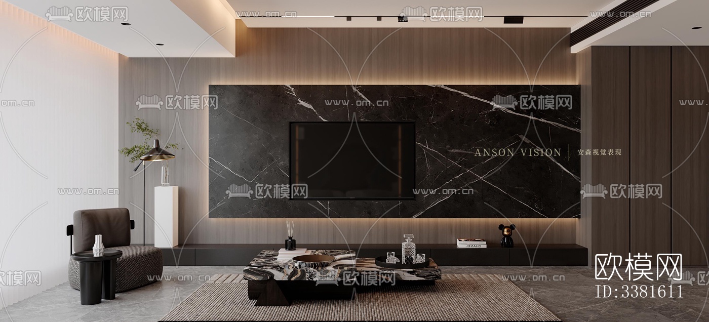 现代别墅效果图下载（渲染图1）