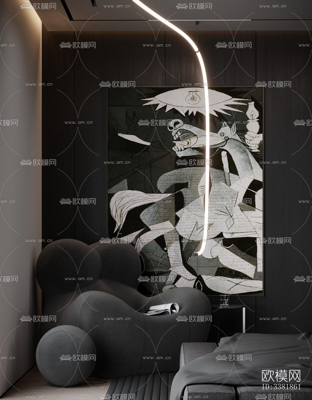 现代别墅效果图下载（渲染图4）