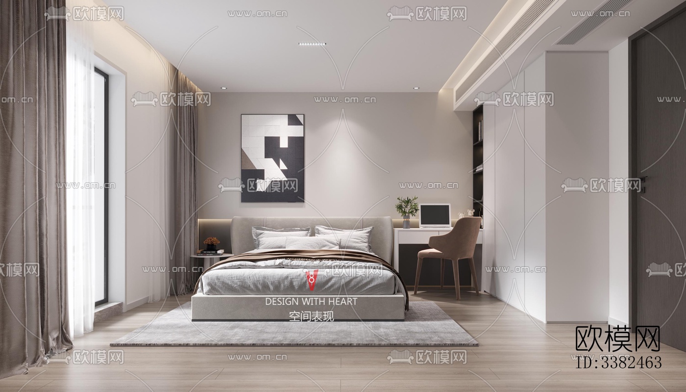 现代别墅效果图下载（渲染图4）