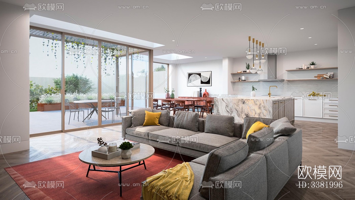 现代别墅效果图下载（渲染图3）