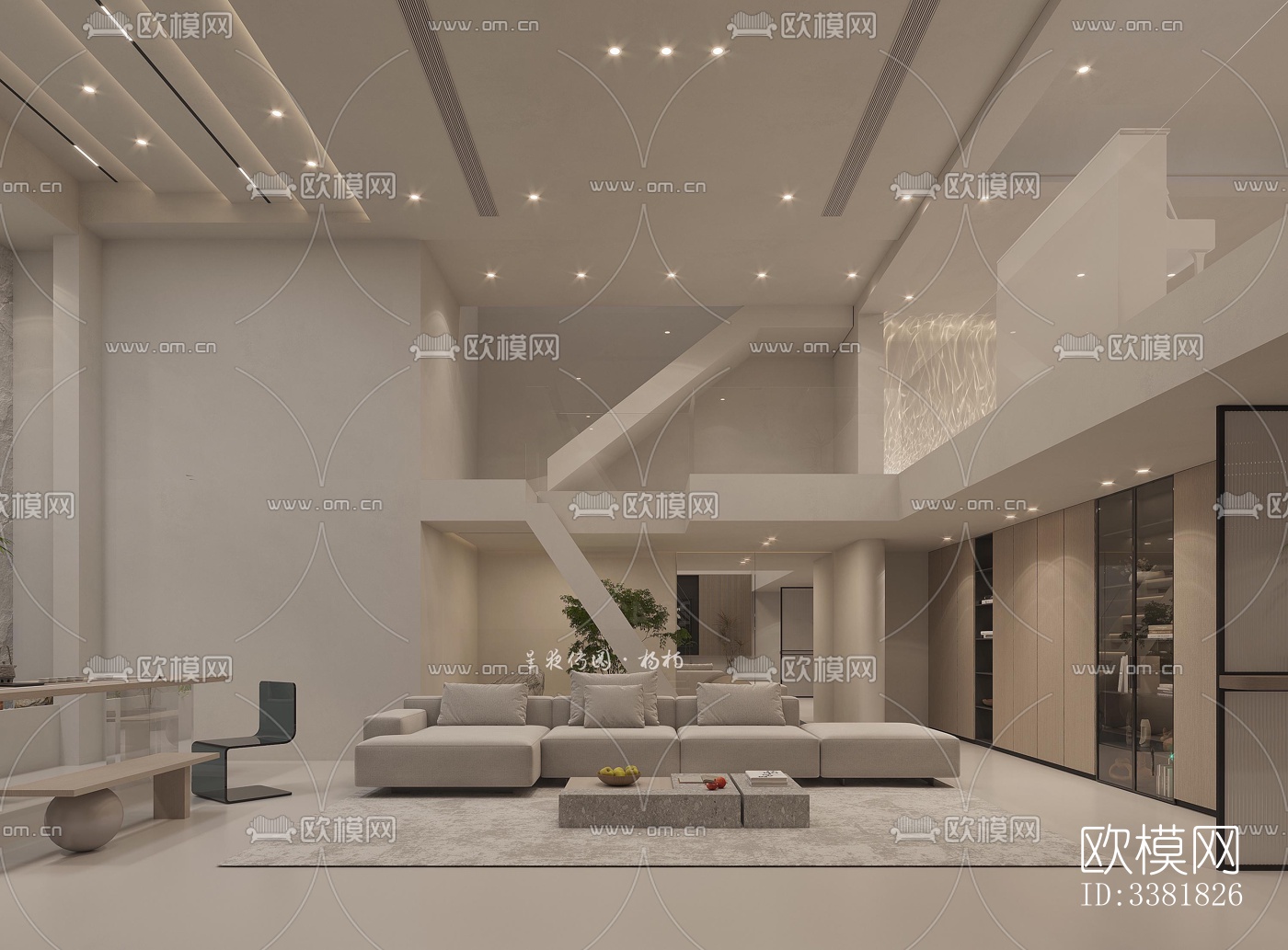 现代别墅效果图下载（渲染图1）