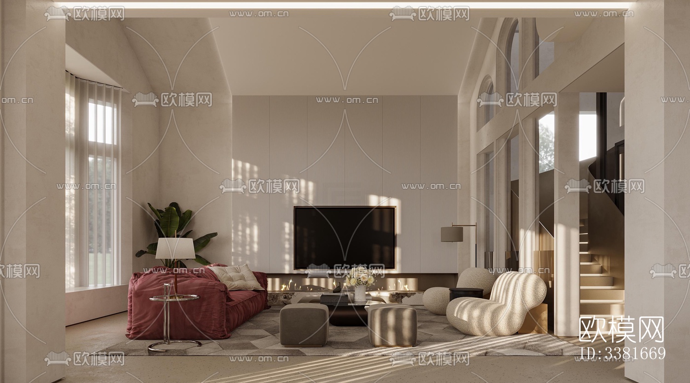 现代别墅效果图下载（渲染图6）