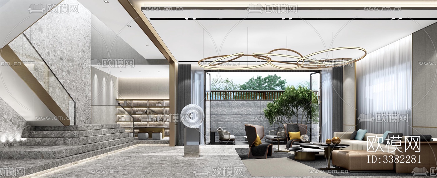 现代别墅效果图下载（渲染图2）