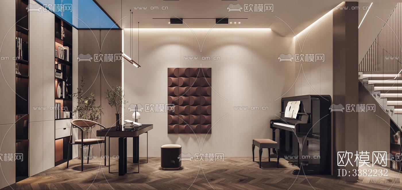 现代别墅效果图下载（渲染图14）